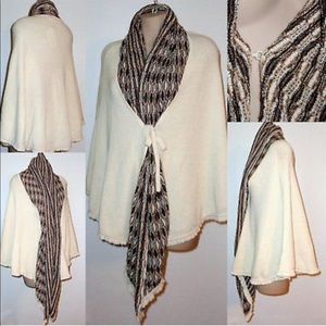 NWT Peruvian Baby Alpaca by SOL Poncho Cape